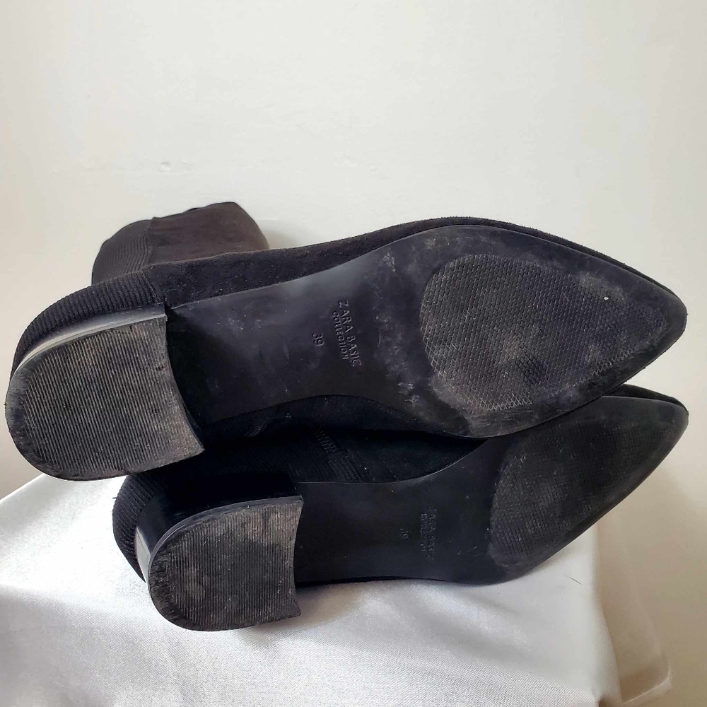 Size 39 Zara Black Over-the-Knee Boots - Picture 9 of 15